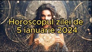 Horoscopul zilei de 5 ianuarie 2024 Vărsătorii încep un proiect nouAflă ce se întâmplă cu zodia ta [upl. by Airlee258]