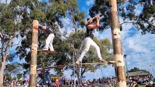 Woodchopping Australian championship [upl. by Caravette]