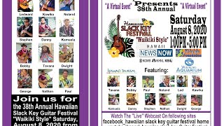 38th Annual Hawaiian Slack Key Guitar Festival quotWaikiki Stylequot [upl. by Seek]