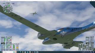 Microsoft Flight Sim полет по ориентирам США 2 участок [upl. by Tedd152]