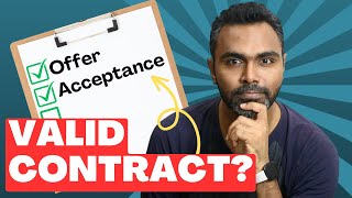 What is an Offer and Acceptance in a Contract Why are they important for a valid contract [upl. by Nnaeirrac]