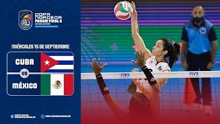 Cuba vs Mexico Copa Norceca Panam Final 6 15921 [upl. by Ardnik]