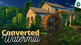 Converted Watermill  The Sims 4 Cottage Living Speed Build [upl. by Ahselet]