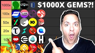 🔥BEST TINY CRYPTO GEMS WITH 1001000X POTENTIAL BY 2025 MULTIPLIER TIER LIST [upl. by Allain]