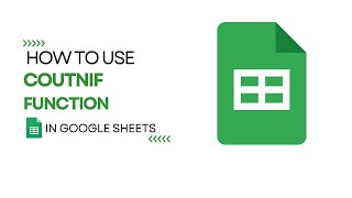 COUNTIF in Google Sheets  Quick and Easy Tutorial [upl. by Ynffit780]