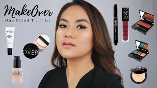 ONE BRAND MAKEUP TUTORIAL MAKEOVER ON ACNE PRONE SKIN [upl. by Einalam353]