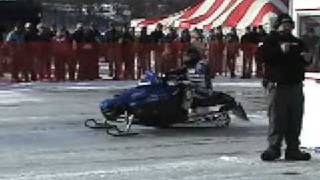 550HP Turbo Snowmobile Sets World Record 163 MPH in 1000ft [upl. by Etnauq]