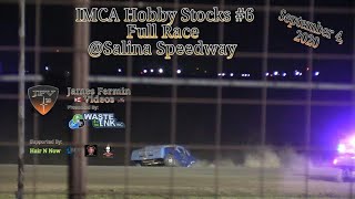 IMCA Hobby Stocks 6 Full Race Salina Speedway 090420 [upl. by Llirred]