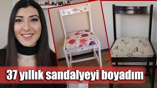 Eski sandalyeyi nasıl boyadım [upl. by Oakie]