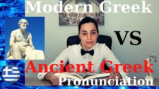 Ancient Greek vs Modern Greek Pronunciation The Professor with the Bow  Tie [upl. by Jariv263]