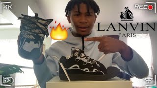 LANVIN CURB SNEAKER UNBOXING  ON FEET  POSHKICKRU REVIEW [upl. by Ttebroc]