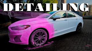 FIRST Car Dry Cleaning in 5 Years  Detailing Ford Fusion USA  Beauty in Every Detail [upl. by Ardyaf]