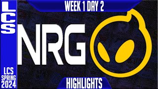 NRG vs DIG Highlights  LCS Spring 2024 Week 1 Day 2  NRG Esports vs Dignitas [upl. by Brina]