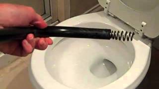 How to Snake a Toilet Clear a Toilet Clog  So Easy [upl. by Elimay327]