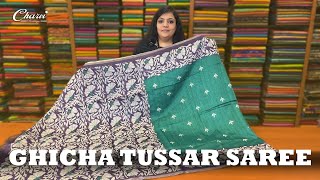 GHICHA TUSSAR SILK  CHARVI BOUTIQUE  7358097969 or 9791903019 [upl. by Ycrem]