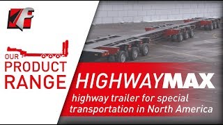 FAYMONVILLE HighwayMAX  Highway trailer for special transportation in North America [upl. by Brigg569]