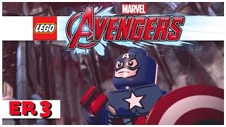 Lego Marvel Avengers  Ep 3  Flashbacks of Captain America  Lets Play Lego Avengers Gameplay [upl. by Innavoij898]