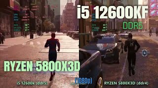 i5 12600k ddr5 vs Ryzen 5800x3d ddr4 in 2024 [upl. by Lattonia]