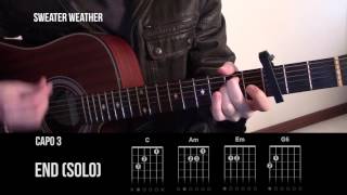 Sweater Weather  The Neighbourhood  Guitar Lesson Tab Tutorial  How To Play [upl. by Jessen208]