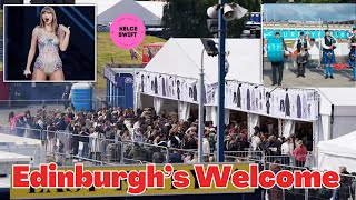 WOW This is how Edinburgh WELCOMES Taylor Swift as Swifties DESCEND on Scotland for Eras Tour [upl. by Ultan767]