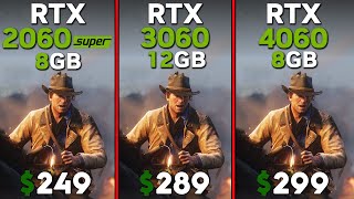 RTX 2060 Super vs RTX 3060 vs RTX 4060  Tested in 15 games [upl. by Lochner]