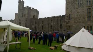 The Band of the Royal Corps of Signals Caernarfon Commemoration of centenary Mametz Wood 070716 [upl. by Karsten388]