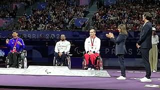 MEDAILLES ESCRIME FAUTEUIL EPEE HOMMES JEUX PARALYMPIQUES 2024 [upl. by Schifra298]