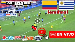 Colombia vs Uruguay en vivo donde ver a que hora juega Colombia vs Uruguay Copa América 2024 hoy [upl. by Ailehc30]