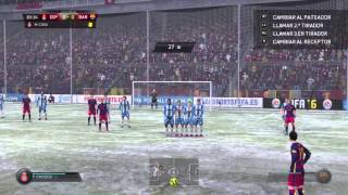 FIFA 16 GOL MESSI TIRO LIBRE [upl. by Danas]