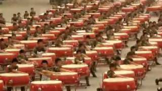 Practice Of Beijing Olympics Openning Ceremony drummers performance [upl. by Datnow378]