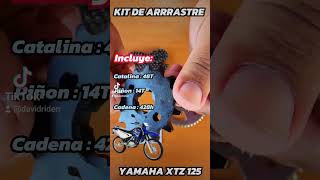 KIT DE ARRASTRE YAMAHA XTZ 125  MARCA CHOHO [upl. by Nnylsia]