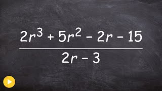 How to use synthetic division with fractions ohh fractions [upl. by Danyette438]