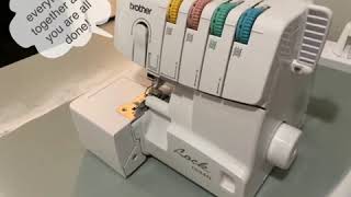 Brother 1034D Serger 8 Tensions [upl. by Rosario]