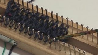 How To Knit With A Knitting Board [upl. by Aiynat762]