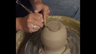 Danielle  The Clay Lady  Pottery Trimming Tutorial [upl. by Stier]