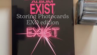 storing photocards 8  EXO EXIST edition 1 year later [upl. by Gerger]