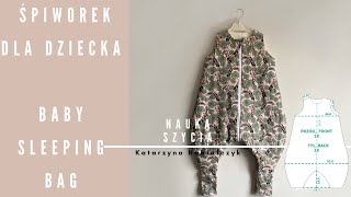 Jak uszyć śpiworek z nogawkami do spania dla dziecka I How to sew a baby sleep sack I DIY I Tutorial [upl. by Llewkcor]