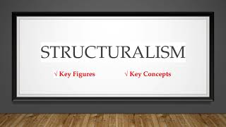 Structuralism  Main Figures amp Key Concepts Literary Criticism [upl. by Mehala86]