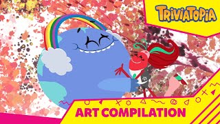 Triviatopia Art Episodes Compilation [upl. by Akitnahs]