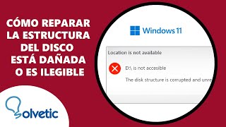 Como Reparar la Estructura del Disco esta Dañada o es Ilegible  Guia Completa [upl. by Doniv275]