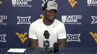 WVU Football  Sept 21 Tyrin Bradley Kansas Post Game [upl. by Daye715]