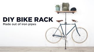 DIY Bike Rack made out of pipes [upl. by Assetan830]