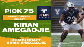 Chicago Bears Pick Kiran Amegadjie  2024 NFL Draft Coverage [upl. by Reade]