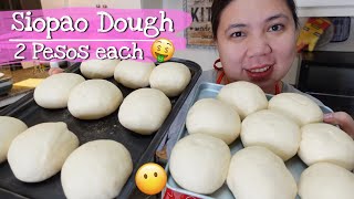 SIOPAO DOUGH Recipe pang Negosyo  Full Ingredients  Costing for your Siopao Business [upl. by Miquela]