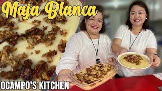 Quick and Easy Maja Blanca Recipe  Ocampos Kitchen [upl. by Hoffer167]