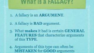 The Critical Thinker 006  Introduction to Fallacies [upl. by Urata732]