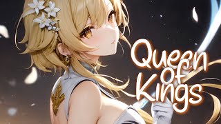 「Nightcore」 Queen of Kings  Alessandra ♡ Lyrics [upl. by Acilef]