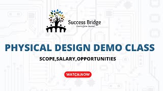 VLSI Physical Design Training Demo  Scope Opportunities and Salary Insights with Success Bridge [upl. by Kary]