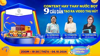 Content Hay Thay Nước Bọt  9 CÂU DẪN Tạo Ra Video Thu Hút Mentor Ti Ti Nguyễn Chia Sẻ Rất Hay [upl. by Netloc]