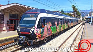 CIRCUMVESUVIANA TRAIN from Naples to Sorrento [upl. by Anoid]